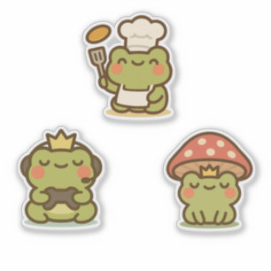 Kawaii Frog Sticke Sticker