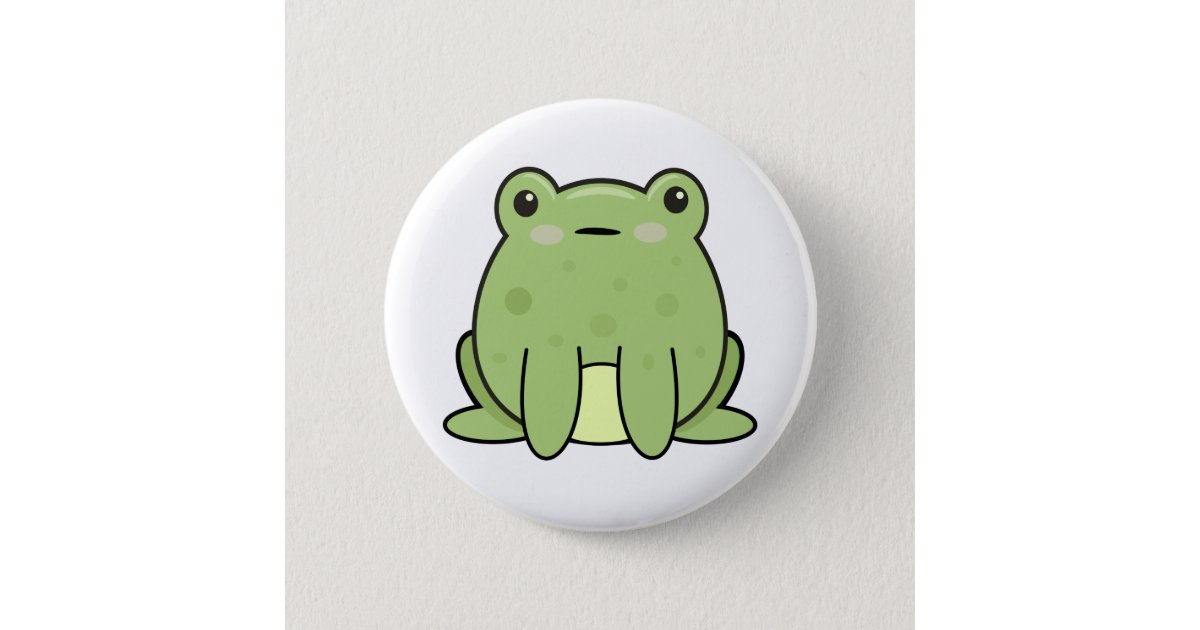 Kawaii Frog, Toad Button