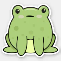 Kawaii Frog, Toad Sticker