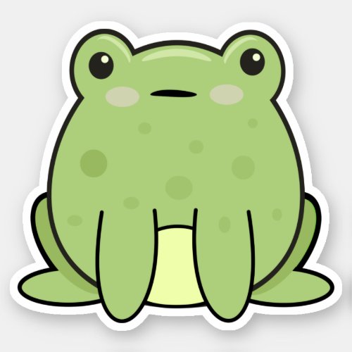 Kawaii Frog Toad Sticker