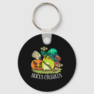 Kawaii Frog Witch Hat Cottagecore Aesthetic Hocus  Keychain