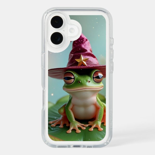  Kawaii Frog Wizard on Lily Pad Speck iPhone Case (Front)