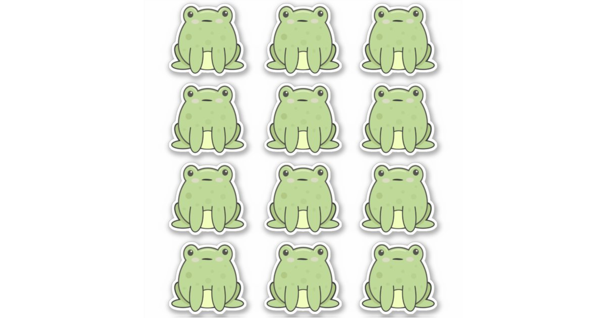 Kawaii Froggy Stickers, Frog Stickers