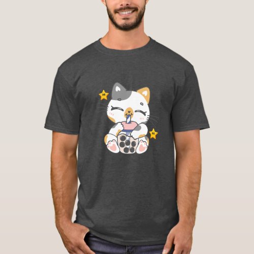 Kawaii Funny Bubble Tea T_Shirt