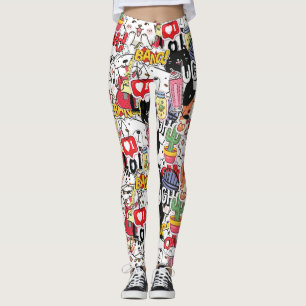 kawaii funny pet design - cute animal lover leggings