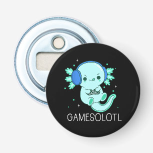 Kawaii Gamesolotl Axolotl Gamer Bottle Opener