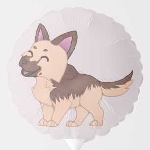 Kawaii German Shepherd Dog Balloon