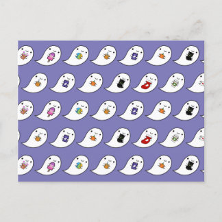 Kawaii Ghost Favourites Postcard