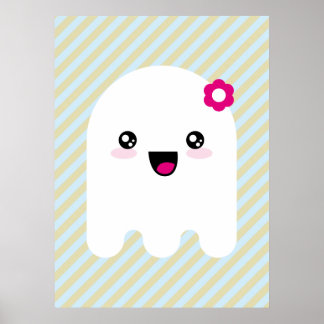 Kawaii ghost poster