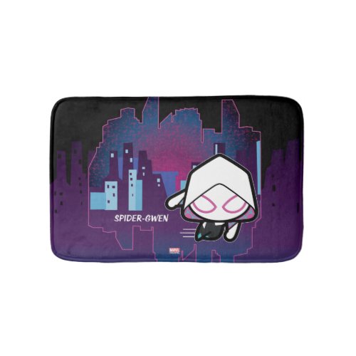 Kawaii Ghost_Spider City Skyline Bathroom Mat