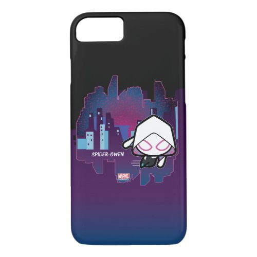 Kawaii Ghost_Spider City Skyline iPhone 87 Case