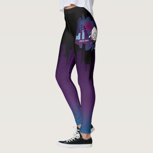 Kawaii Ghost_Spider City Skyline Leggings