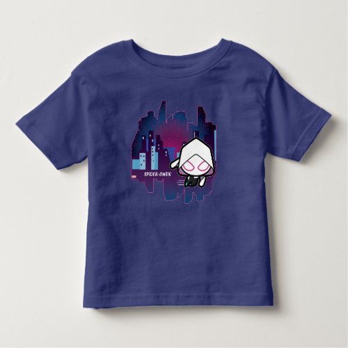 Kawaii Ghost_Spider City Skyline Toddler T_shirt