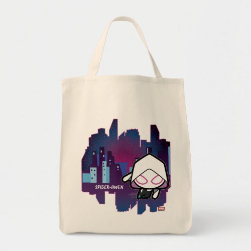 Kawaii Ghost_Spider City Skyline Tote Bag