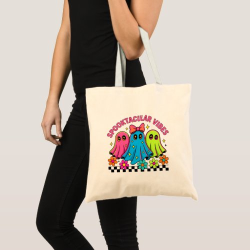 kawaii ghosts tote bag
