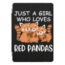 Kawaii Gift Women Just A Girl Who Loves Red Pandas iPad Pro Cover Kawaii Gift Women Just A Girl Who Loves Red Pandas iPad Pro Cover