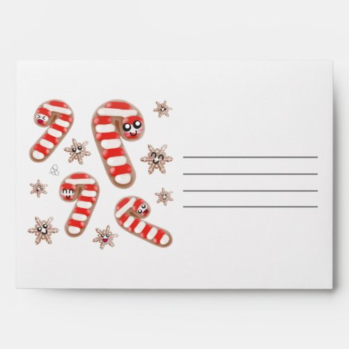 Kawaii Ginger Bread _ Merry Christmas Envelope