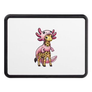 Kawaii Giraffe Axolotl Costume Hitch Cover