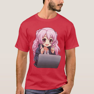 Kawaii Girl Anime And Gaming Anime Lover friends T-Shirt