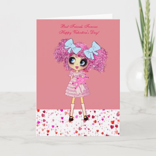 Kawaii Girl Birthday Cards with PinkyP