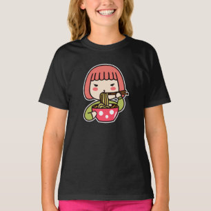 Kawaii Girl eating Ramen T-Shirt