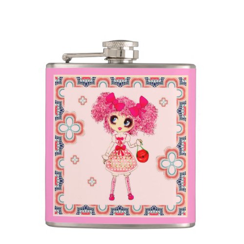 Kawaii Girl Hip Flask