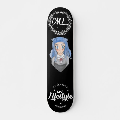 Kawaii girl lifestyle Skateboard