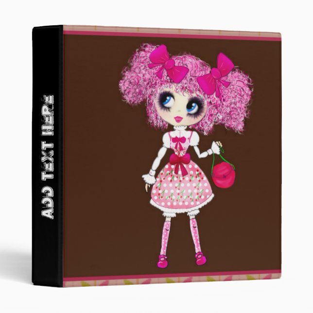 Kawaii Girl PinkP sweet loli Binder (Front/Spine)