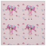 Kawaii Girl PinkyP - girly fashion Fabric