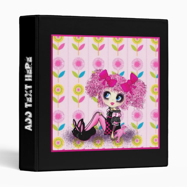 Kawaii Girl PinkyP so sweet Binder (Front/Spine)