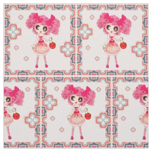 Kawaii Girl PinkyP sweet lolita Fabric