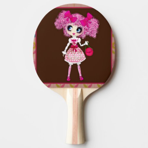 Kawaii Girl PinkyP Sweet Lolita so cute Ping_Pong Paddle