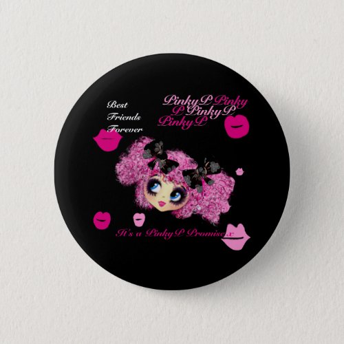 Kawaii girlfriends  best friends forever gifts pinback button