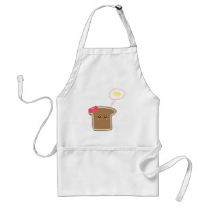Kawaii Girly Toast n' Butter Adult Apron
