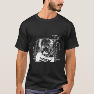 Kawaii Gothic Anime Girl Edgy Grunge Aesthetic Har T-Shirt