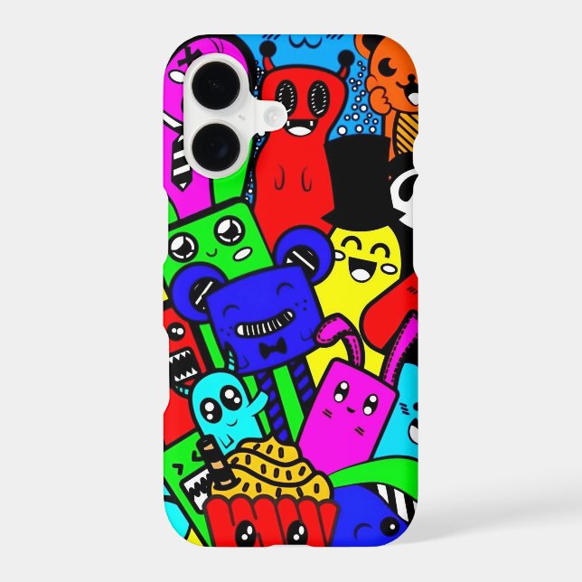 Kawaii Graffiti  Characters Art Case-Mate  iPhone Case (Back)