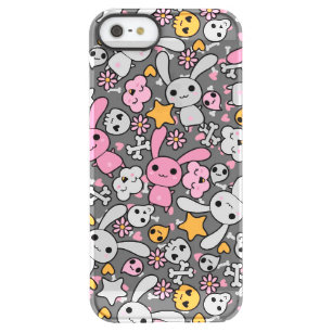 kawaii gray pattern permafrost iPhone SE/5/5s case