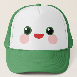 Kawaii Green Eyes Sweet Happy Face Delight Trucker Hat