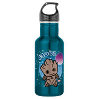 Kawaii Groot In Space Stainless Steel Water Bottle