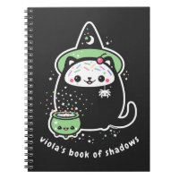 Kawaii Grunge Book of Shadows with Witch Kitty