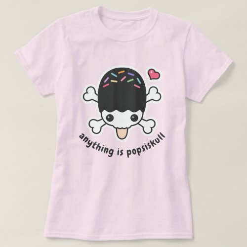 Kawaii Grunge Popsicle Skull T_Shirt