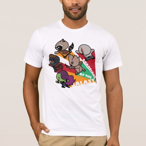 Kawaii Guardians of the Galaxy Group Jump T_Shirt