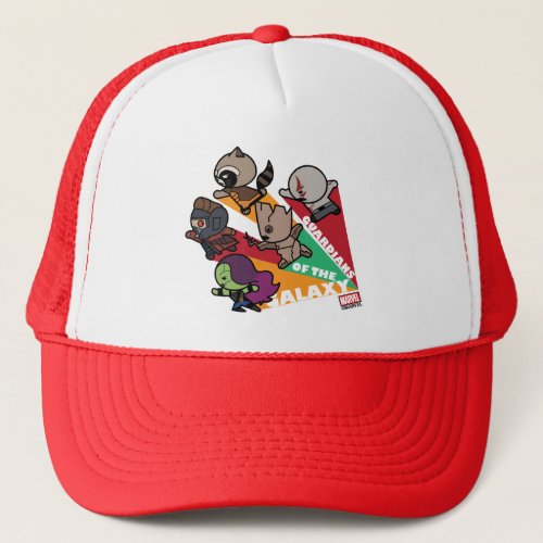 Kawaii Guardians of the Galaxy Group Jump Trucker Hat
