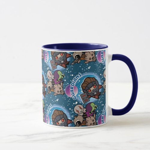 Kawaii Guardians of the Galaxy Pattern Mug