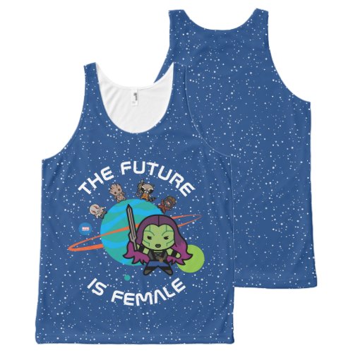 Kawaii Guardians of the Galaxy Planet Graphic All_Over_Print Tank Top
