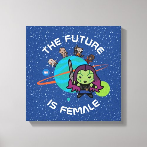 Kawaii Guardians of the Galaxy Planet Graphic Canvas Print