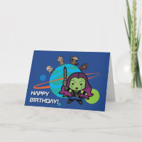 Kawaii Guardians of the Galaxy Planet Graphic Card