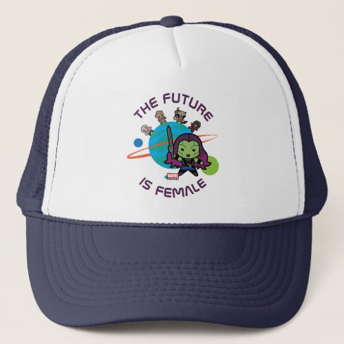 Kawaii Guardians of the Galaxy Planet Graphic Trucker Hat