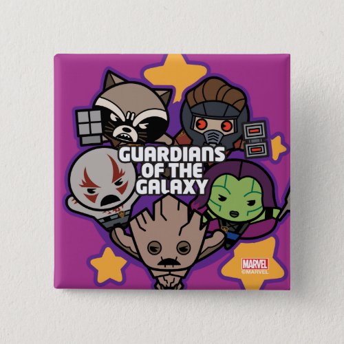Kawaii Guardians of the Galaxy Star Graphic Button
