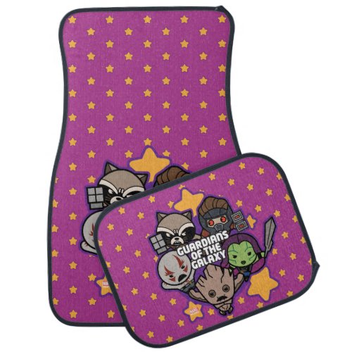 Kawaii Guardians of the Galaxy Star Graphic Car Floor Mat